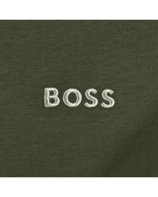 BOSS BUSINESS Green Boss Mix And Match Full Zip Sweatshirt for men