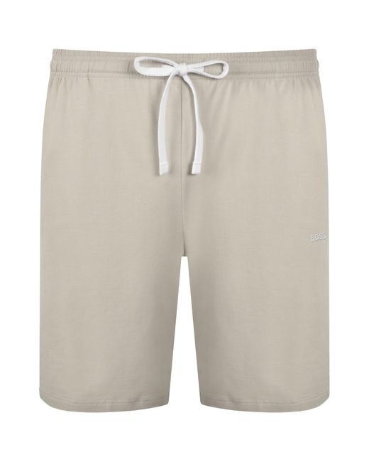 BOSS BUSINESS Natural Boss Mix And Match Jersey Shorts for men