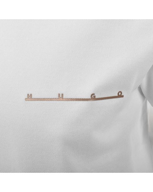 HUGO White Datri Polo for men