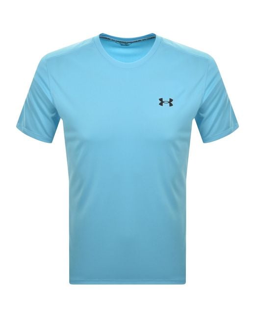 Under Armour Blue Tech Utility T Shirt Fresco for men