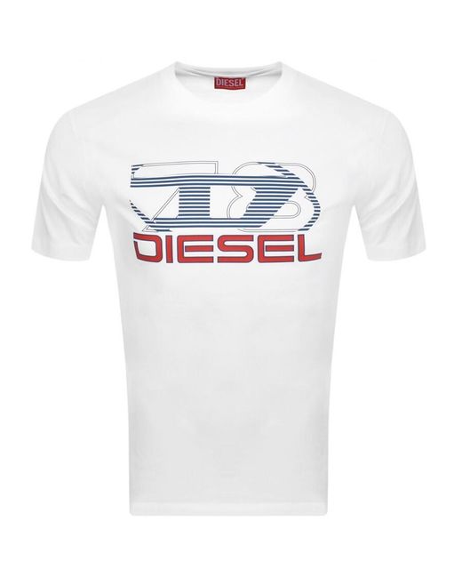 DIESEL White Diegor K74 T Shirt for men