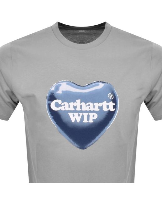 Carhartt Gray Heart Balloon T Shirt for men
