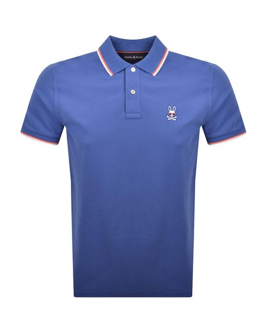 Psycho Bunny Blue Sunny Pique Polo T Shirt for men