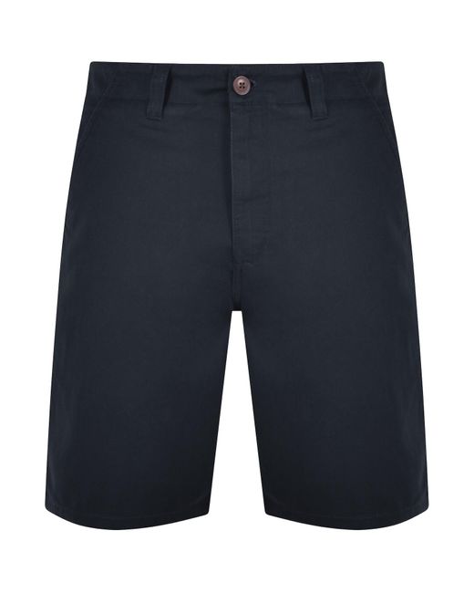 Farah Blue Sepel Twill Chino Shorts for men