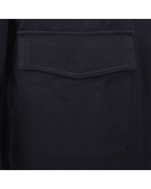 Norse Projects Blue Askel Cavalry Wool Jacket for men