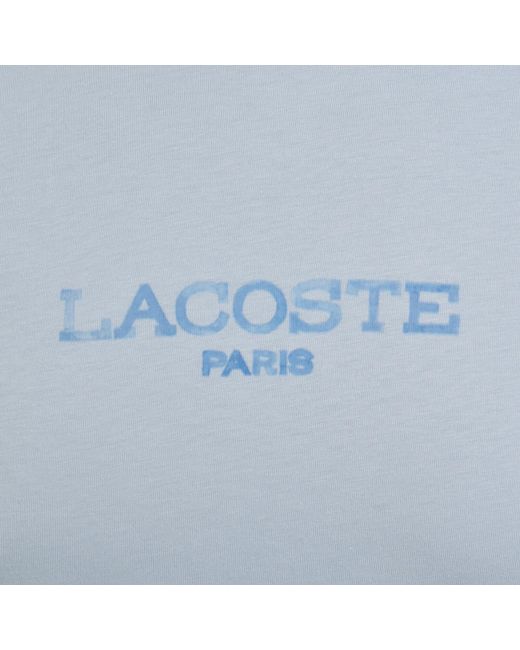 Lacoste Blue Printed Logo T Shirt for men