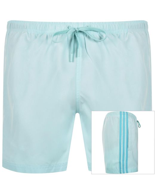 Adidas Originals Blue Adicolour Swim Shorts for men