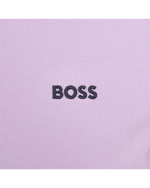 Boss Purple Boss Paddy Polo T Shirt for men