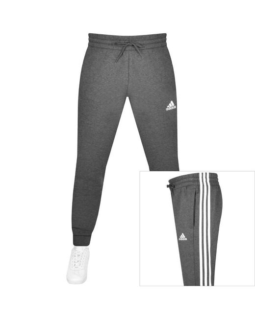 Adidas Originals Gray Adidas Essentials joggers for men