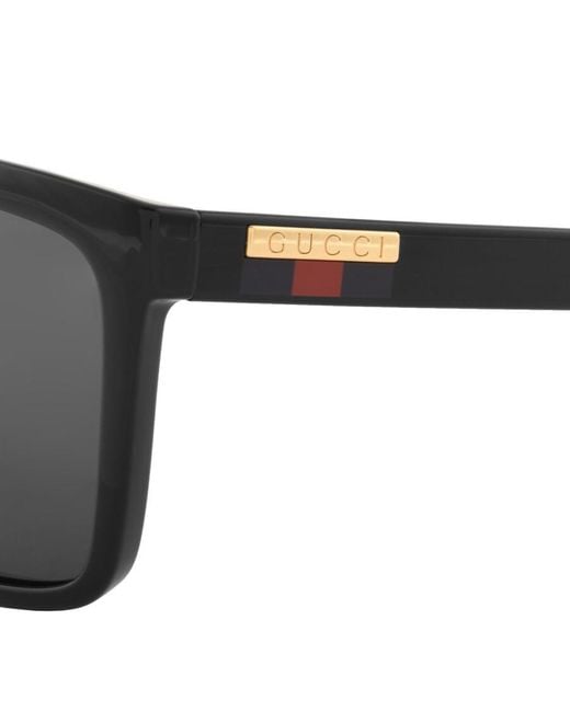 Gucci Black Gucci gg0748s 001 Sunglasses for men