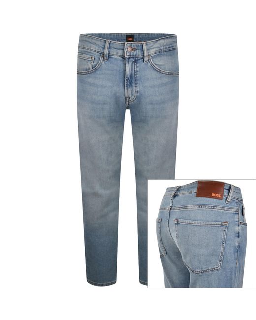 Boss Blue Boss Re Maine Regular Fit Light Wash Jeans for men