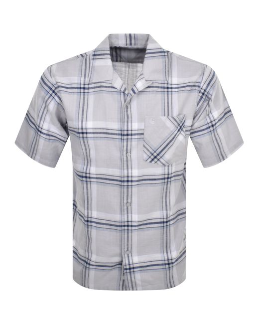 Carhartt Blue Mika Short Sleeve Shirt for men