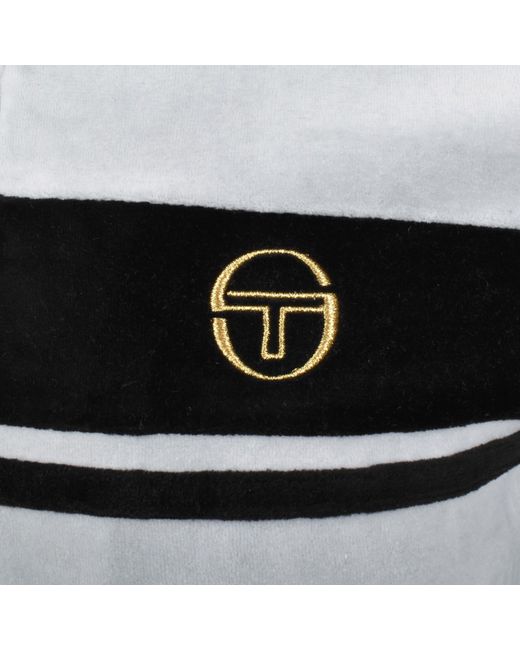 Sergio Tacchini White Damarindo Velour Track Top for men