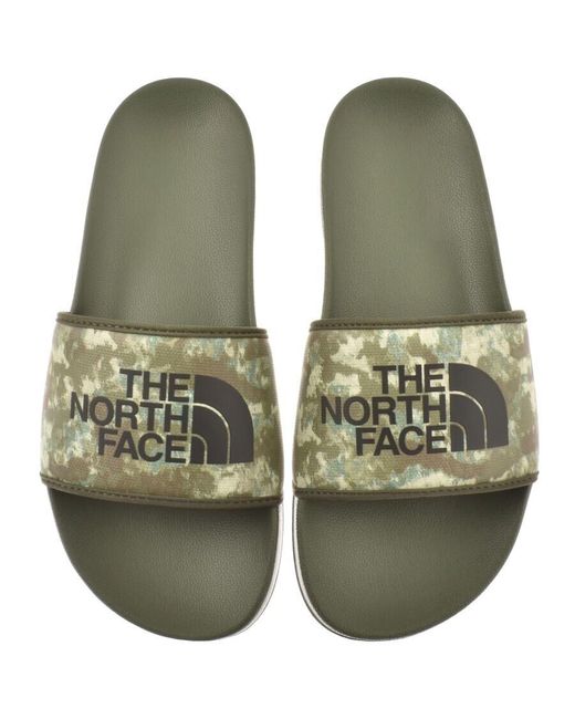 The North Face Green Base Camp Sliders for men
