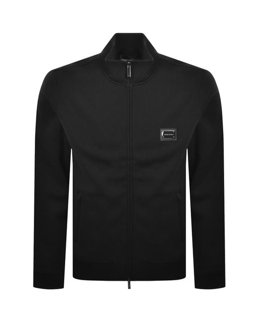 Armani Black Emporio Full Zip Sweatshirt for men