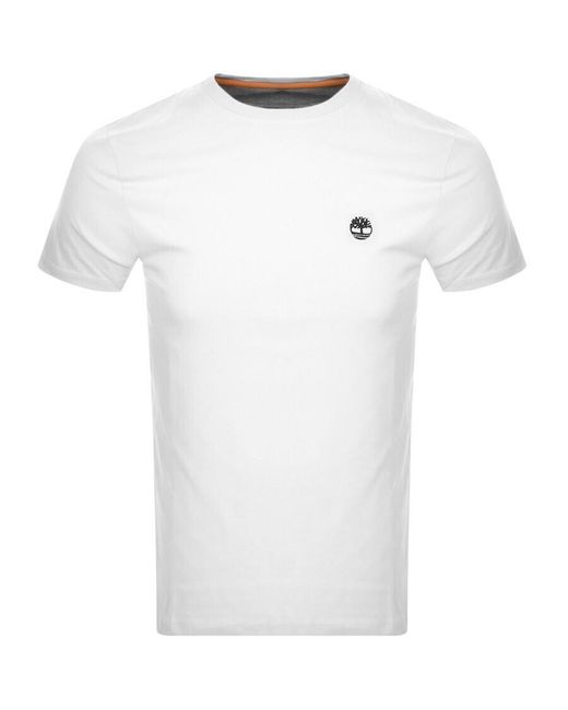 Timberland White Dun River Logo T Shirt for men