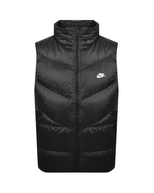 Nike Black Windrunner Statement Down Gilet for men