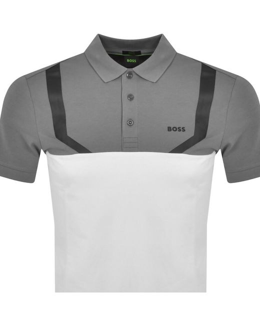 Boss Gray Boss Paule 2 Polo T Shirt for men