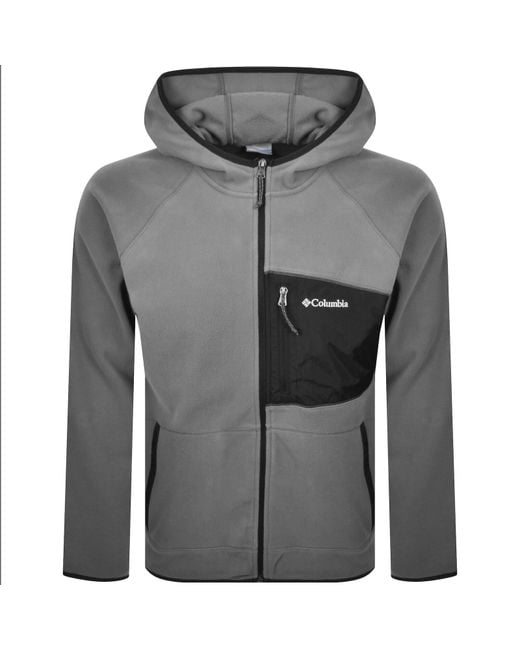 Columbia Gray Fast Trek Full Zip Fleece for men