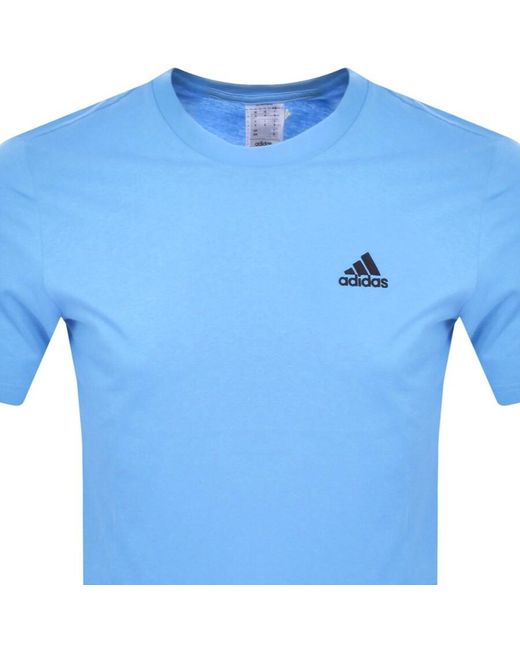 Adidas Originals Blue Adidas Sportswear Essentials T Shirt for men