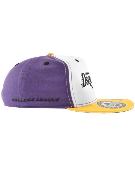 DSquared² Purple Logo Baseball Cap for men