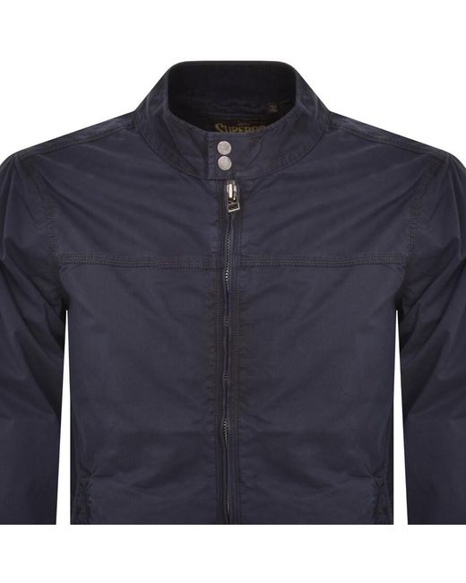 Superdry Blue Harrington Jacket for men
