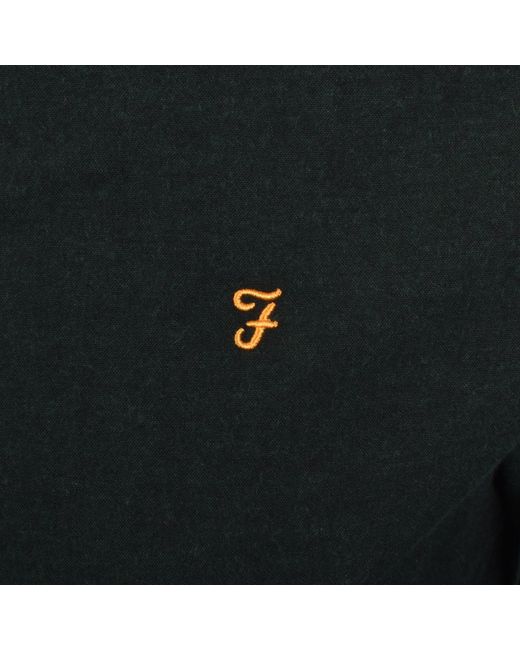 Farah Black Farah Steen Long Sleeve Shirt for men