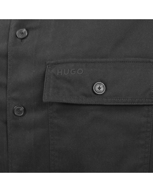 HUGO Black Epoldo Overshirt Jacket for men