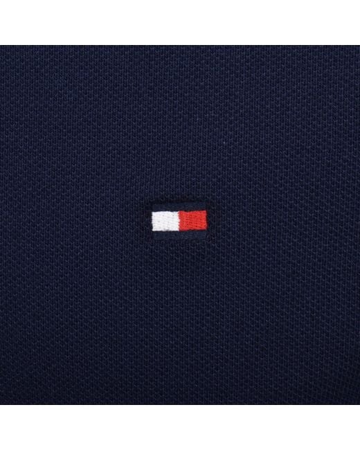 Tommy Hilfiger Blue Pique Placket Detail Polo for men
