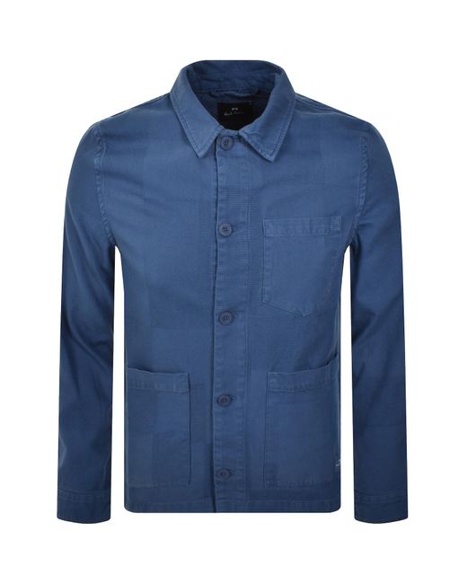Paul Smith Blue Overshirt Jacket for men