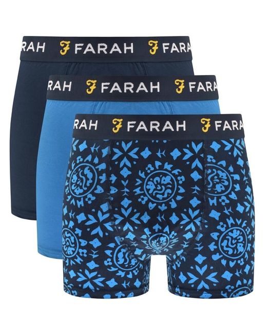 Farah Blue Gonza 3 Pack Trunks for men