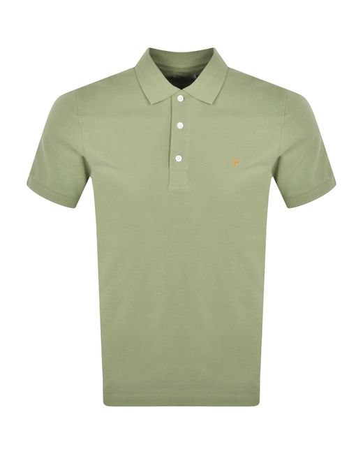 Farah Green Blanes Polo T Shirt for men