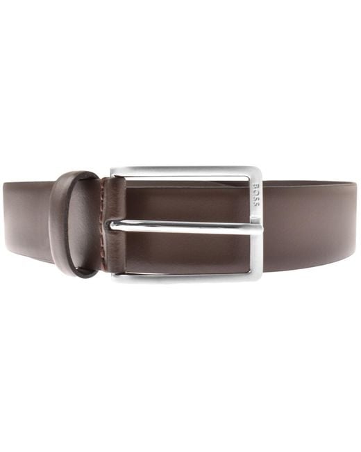 BOSS BUSINESS Brown Boss Erman Belt for men