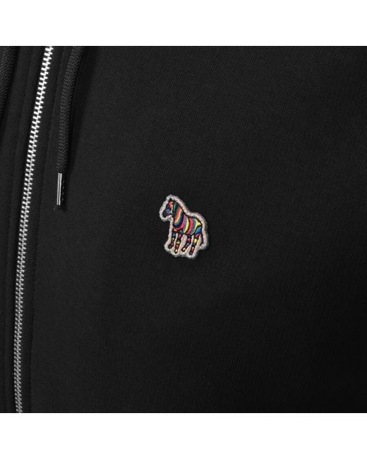 Paul Smith Black Regular Full Zip Hoodie for men
