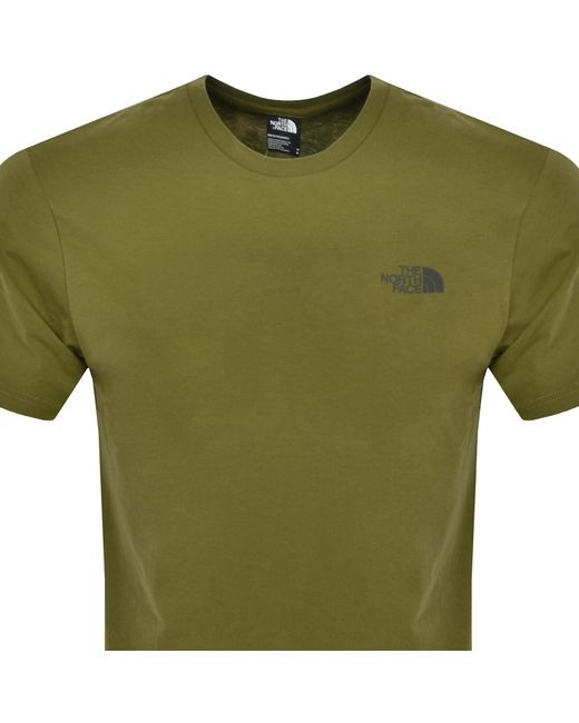 The North Face Green Simple Dome T Shirt for men