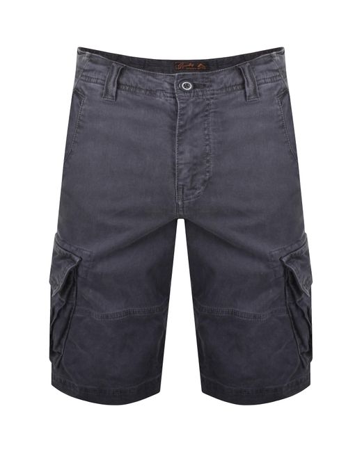 Superdry Blue Core Cargo Shorts Eclipse for men