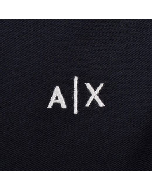 ARMANI EXCHANGE Blue Long Sleeve Shirt for men