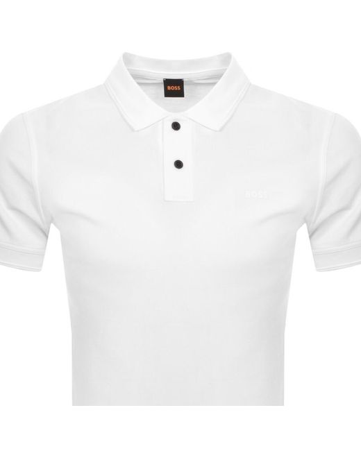 Boss White Boss Prime Polo T Shirt for men