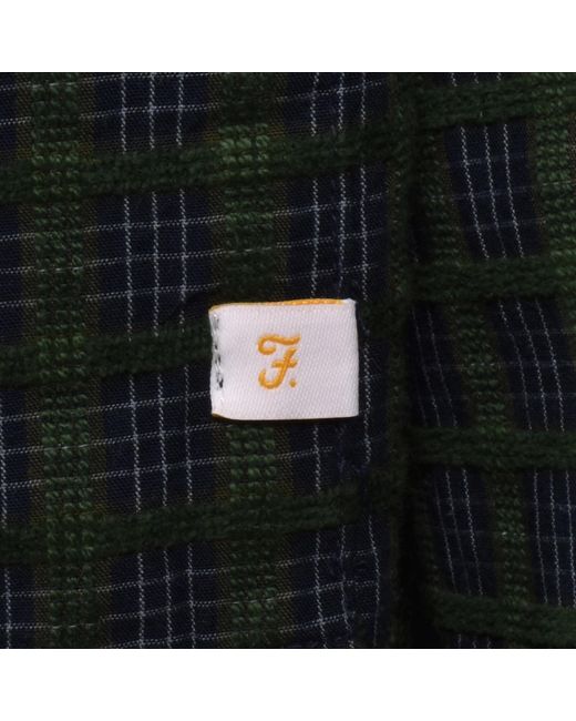 Farah Green Farah Photie Check Shirt for men