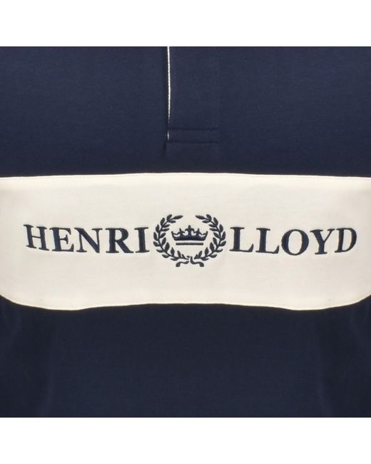 Henri Lloyd Blue Voyager Rugby Polo for men
