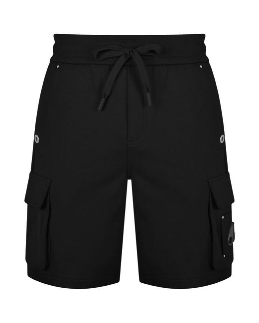Moose Knuckles Black Hartsfield Cargo Shorts for men