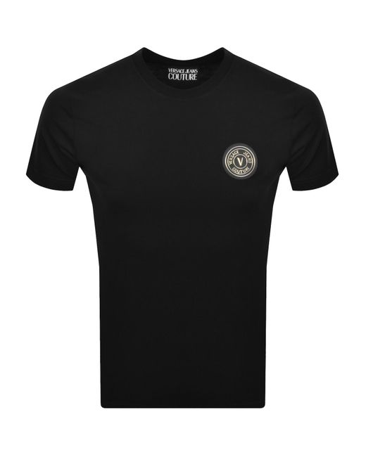 Versace Jeans Black Couture Patch T Shirt for men