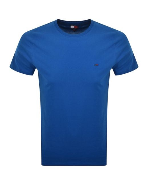 Tommy Hilfiger Blue Slim Jersey T Shirt for men