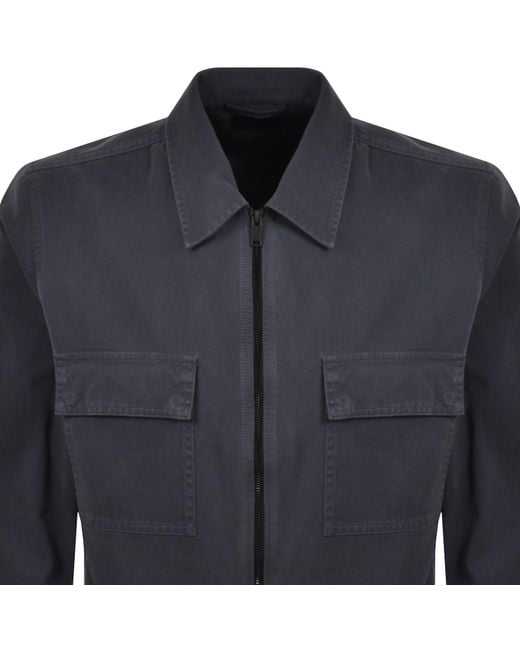 Boss Blue Boss Lorum Full Zip Overshirt for men