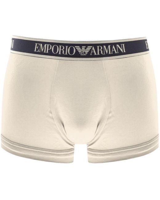Armani Red Emporio Underwear Three Pack Trunks for men