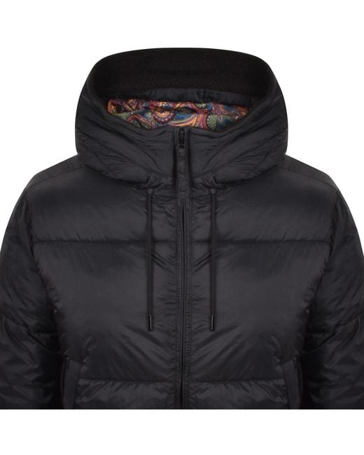 Pretty Green Black Stiperstone Puffer Jacket for men