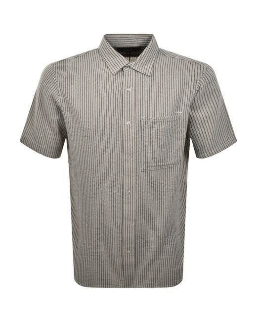 G-Star Gray G-Star Pocket Short Sleeve Shirt for men