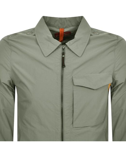 Parajumpers Green Rayner Overshirt for men