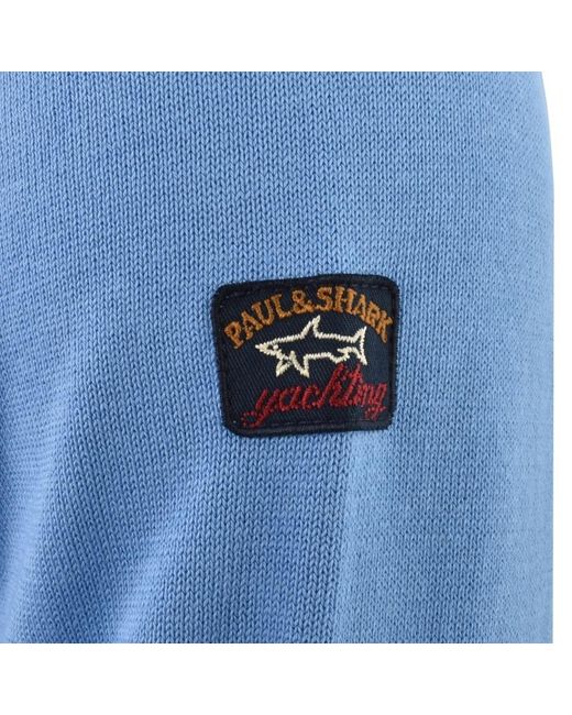 Paul & Shark Blue Paul And Shark Roundneck Knit Jumper for men