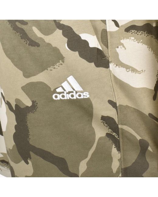 Adidas Originals Green Adidas Camouflage Shorts for men
